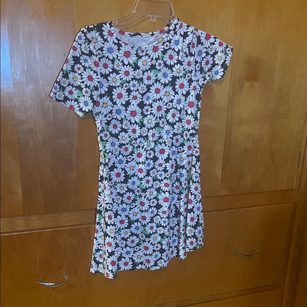 Floral Kids Casual Dress - Multicolor